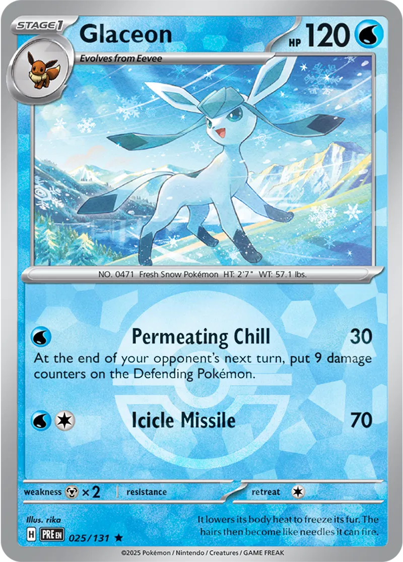 Glaceon Poke ball Holo